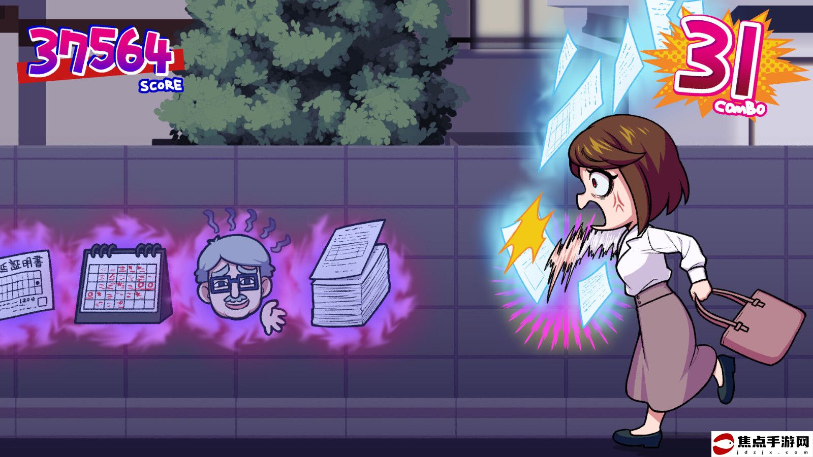 解壓節奏游戲《マジギレ限界OLちゃん》Steam頁面 2025年發售